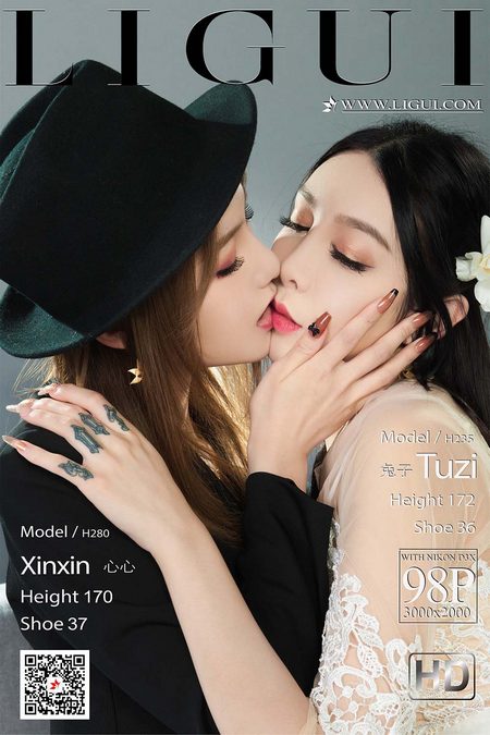 [Ligui丽柜] 2021.07.09 Model《双生花-一吻定情》兔子&心心[98+1P／124MB]预览图