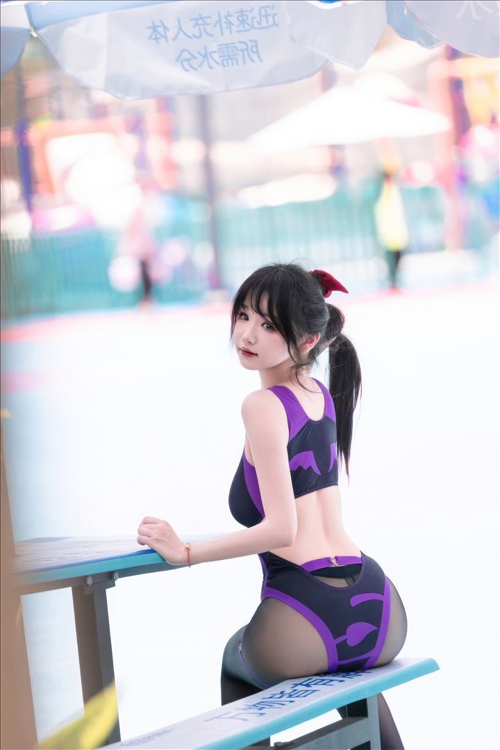 Coser@雪晴嘟嘟 VOL.054 紫色恶魔竞泳 [50P-358M]预览图